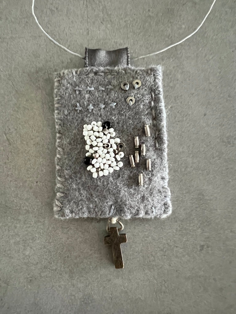 Woman Wearing RAW Crossroads of Light Necklace - necklace LUXAMORE