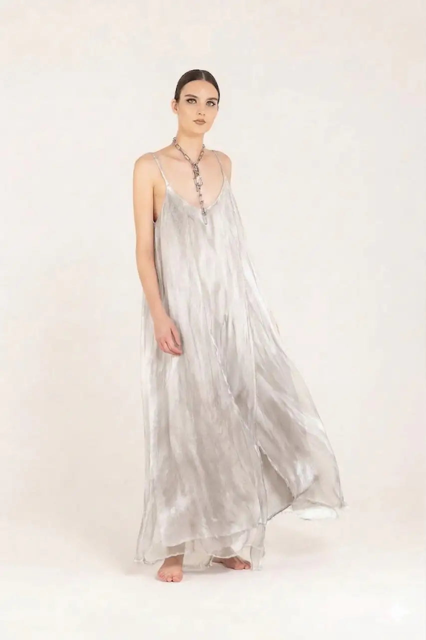 Sanctamuerte Dress /Jumpsuit Silver Pearl LUXAMORE  