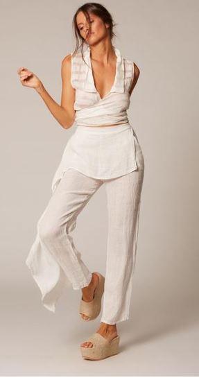 Woman Wearing Estilo Emporio Coco Pant - Pants LUXAMORE