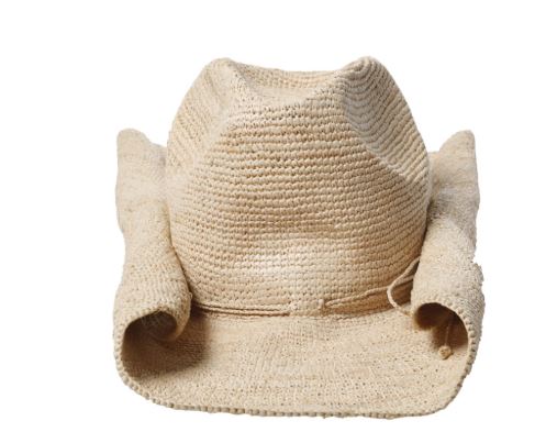 Woman Wearing Made in Mada Hat AZIZ - hat LUXAMORE